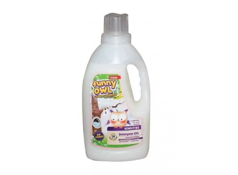 Гель для стирки детской одежды Funny Owl Sensitive 1,62 л (97-205) Гель для стирки детской одежды Funny Owl Sensitive 1,62 л (97-205)